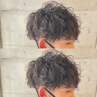 パーマ メンズ フリーランスシェアサロンルレイル所属・心斎橋/メンズ /ルレイル/地形真希のヘアスタイル
