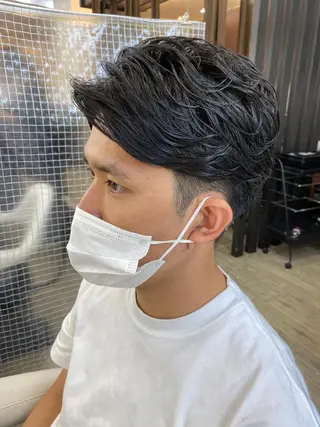 ショート パーマ メンズ 市川 博紀 店長のヘアスタイル