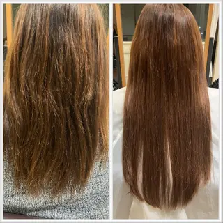 セミロング エクステブリーチ矯正 griFFicaのヘアスタイル