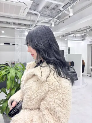 セミロング カラー 🎗 💖井上 竜 ブリーチ指名No.1のヘアスタイル