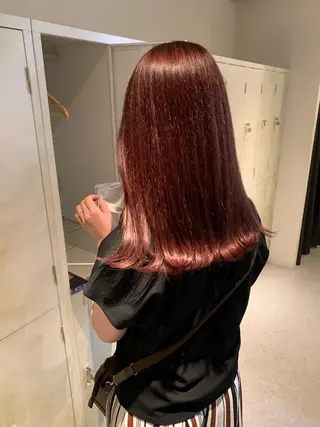 セミロング ブリーチ/アレンジ 天満/chihiroのヘアスタイル