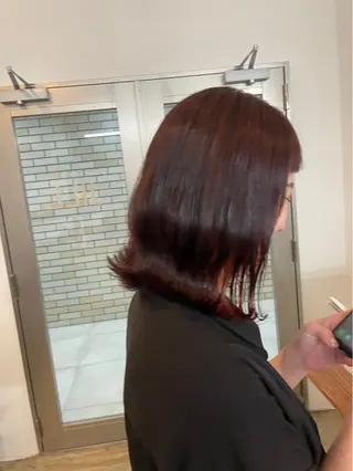 ミディアム 比嘉 蓮のヘアスタイル