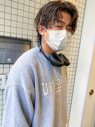 カラー パーマ メンズ 栄/矢場町 三井太朗のヘアスタイル