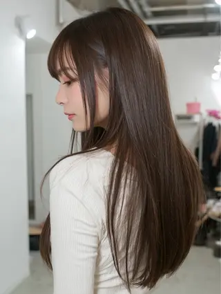 カラー ayano/ 艶カラー✨/韓国風のヘアスタイル