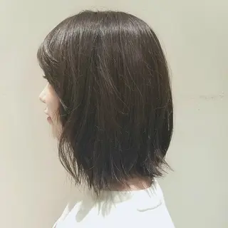 カラー 🙃 透明感カラー/ボブのヘアスタイル
