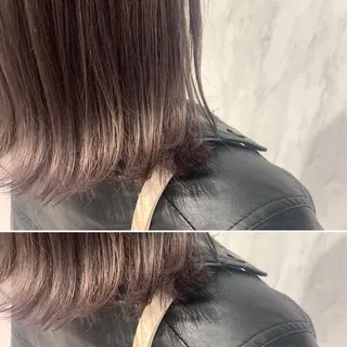 ミディアム カラー UMEDA FIGAROのヘアスタイル