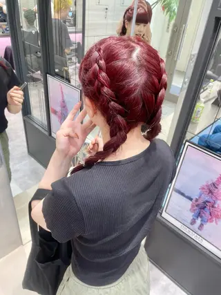 カラー カノン/透明感カラー /酸性ストレートのヘアスタイル