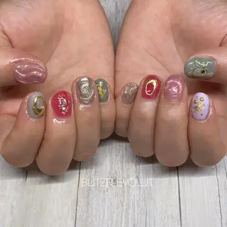 ネイル ☁️BLITZ 🎀笠原雪音🎀のネイルデザイン