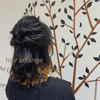 セミロング ヘアアレンジ Dears 香芝店所属・関 優希のヘアスタイル