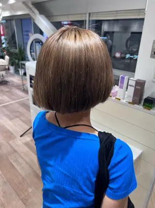 セミロング カラー 立川/ブリーチ/ 髪質改善/西川翔真のヘアスタイル