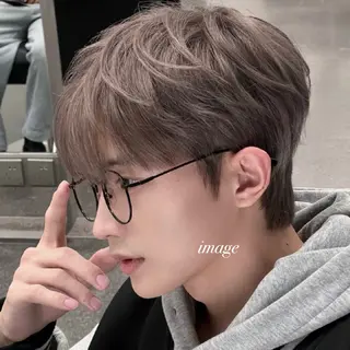 メンズ Kurumi🩶銀座 ラベンダーカラー🎀のヘアスタイル