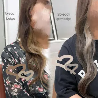 ロング カラー 佐藤 歩菜のヘアスタイル