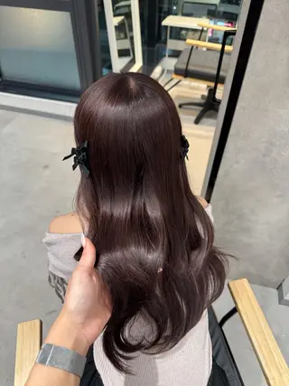 ロング 銀座/前髪顔まわり/ 透明感カラー/danのヘアスタイル