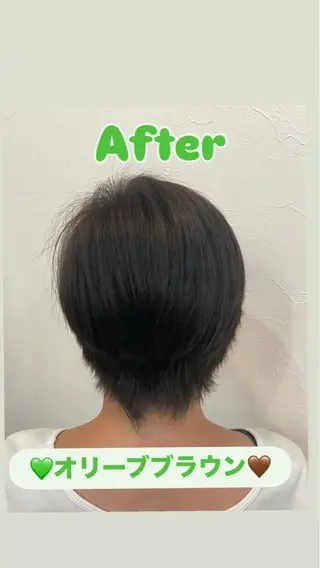 カラー 永井 幸枝のヘアスタイル