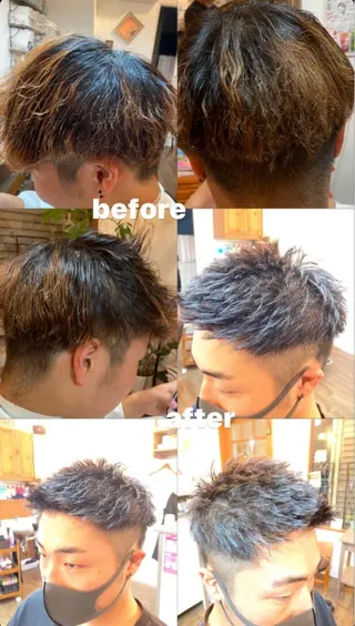 メンズ 鶴田 悠斗のヘアスタイル