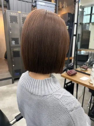 ショート 髪質改善/美髪矯正/ 小顔ボブNANAのヘアスタイル