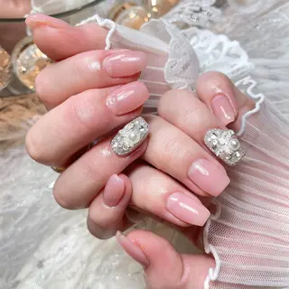 ネイル 23時まで❤︎韓国、 ワンホンネイルのネイルデザイン