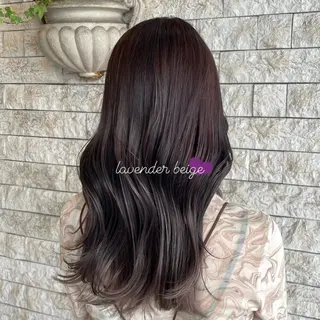 ロング ピンク・ラベンダー/ レイヤー/NANAのヘアスタイル