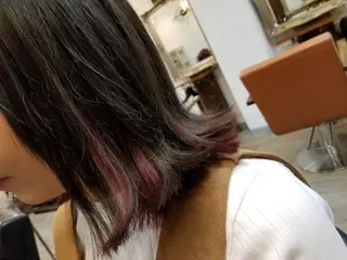 ミディアム カラー bathair  所属・bathair 持田侑祐のヘアスタイル