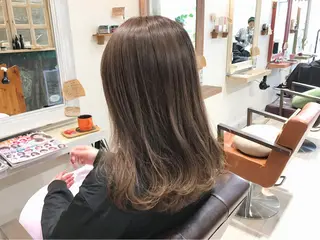 セミロング カラー メンズ指名多数!! SiLO 田島のヘアスタイル