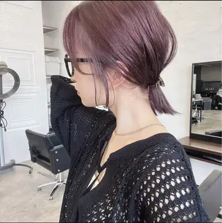 ショート SYUK高円寺所属・ベージュ/暖色カラー /ボブ/ミカのヘアスタイル