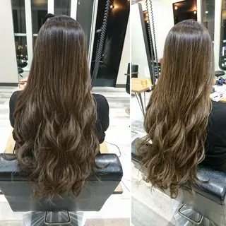 ロング カラー ACROあべの店所属・艶カラー/インナー /グラデ/大西小百合のヘアスタイル