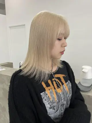 ミディアム カラー Nought etre 西金沢のヘアスタイル