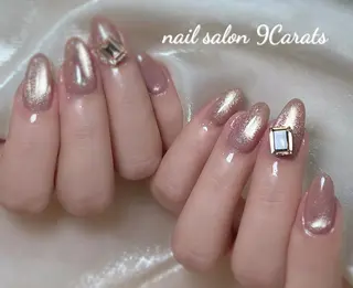 ネイル 💜ワンホンネイル ナインカラット💎のネイルデザイン