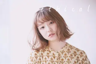 ミディアム 【エシカル】 HOSOMIのヘアスタイル
