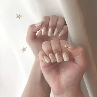 カラー ネイル 𓂃🦢Aurora Swan🌙𓂃のネイルデザイン