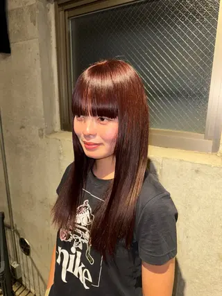 カラー 染谷 奈保のヘアスタイル
