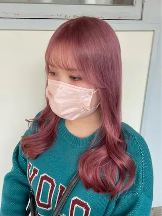 ロング カラー ヘアアレンジ maoブリーチ無し 似合わせカラーのヘアスタイル
