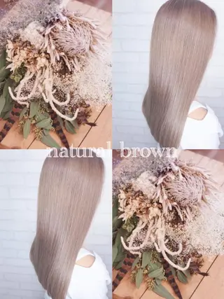 ロング カラー ヲタク美容師 店長　上原のヘアスタイル