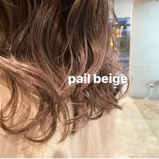 セミロング カラー 会社OKなのに、 ちゃんと可愛い🤎のヘアスタイル