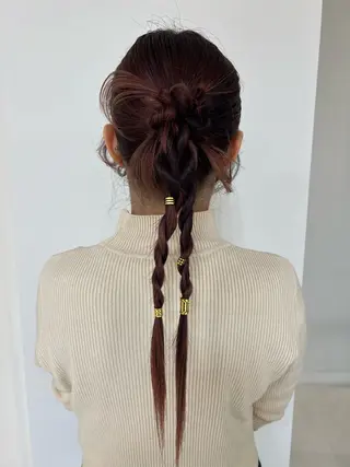 ヘアアレンジ 似合わせ.ﾍｱｾｯﾄ 得意🌹井上美沙のヘアスタイル