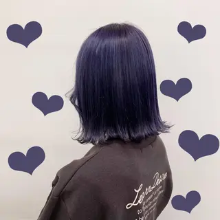 ミディアム カラー ヘアアレンジ neon hair所属・🩵 JURI🩵のヘアスタイル