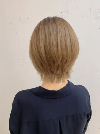 ショート カラー メンズ ロングウルフ🤍渋谷 🤍Mizukiのヘアスタイル
