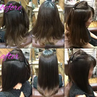 ロング パーマ ブリーチ縮毛矯正/ デサキ ショウヘイのヘアスタイル