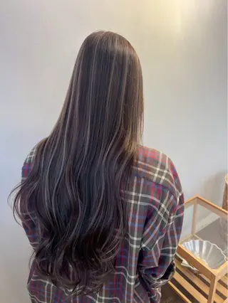 ロング カラー ココルアナ所属・ゆう/大阪豊中/海外 カラー/艶カラーのヘアスタイル