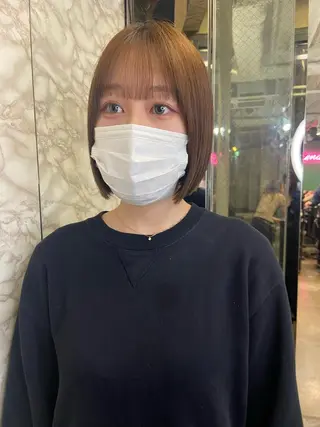 ショート 地毛風艶カラー🌿 喜多夏海のヘアスタイル