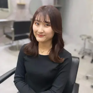 セミロング カラー Rui/透明感カラー 暖色/レイヤーカットのヘアスタイル