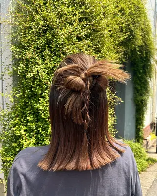 ミディアム ヘアアレンジ kaze代官山 🪽kanameのヘアスタイル