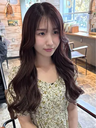 ロング カラーモデル募集✨️ YUKI🎀☁️のヘアスタイル