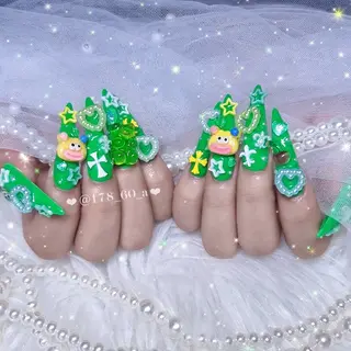 ネイル HAPPINAS れん┊痛ネイル&3Dのネイルデザイン