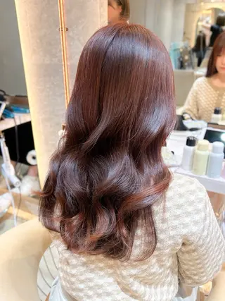 ロング ハッシュカット/韓国 レイヤー/カハナのヘアスタイル