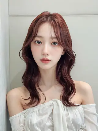 セミロング 🤍店長　髪質改善 カラー縮毛特化🤍のヘアスタイル