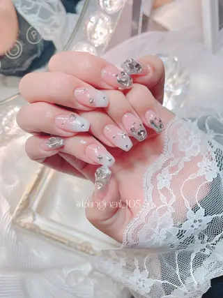 ネイル 23時まで❤︎韓国、 ワンホンネイルのネイルデザイン