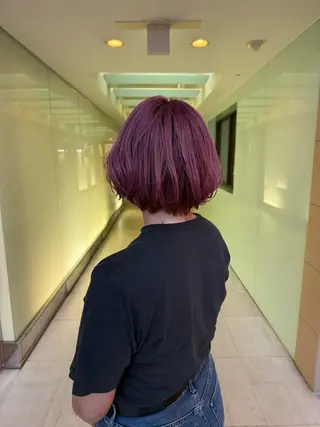 ショート カラー ブリーチ/アレンジ 天満/chihiroのヘアスタイル