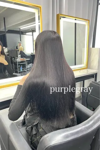 ロング カラー エクステ🩵ブリーチ 韓国ヘア🩵KAEのヘアスタイル