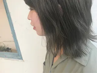 ミディアム カラー オリーブ透明感カラー 表参道/MIKUのヘアスタイル